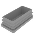 40x80 Mm Profil İçin Kademeli İçe Geçme Profil Tapası