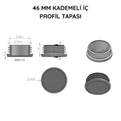 46 Mm Boru İçin Kademeli İçe Geçme Boru Tapası