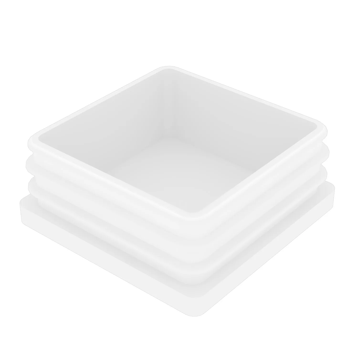 60x60 Mm Profil İçin Kademeli İçe Geçme Profil Tapası 60x60 Mm Profil İçin Kademeli İçe Geçme Profil Tapası