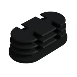 25x50 Mm Elips Kademeli Profil Tapası Siyah-1.jpg