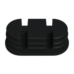 25x50 Mm Elips Kademeli Profil Tapası Siyah-4.jpg