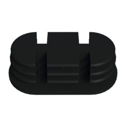 20x40 Mm Elips Kademeli Profil Tapası Siyah-4.jpg