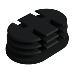 32x50 Mm Elips Kademeli Profil Tapası Ral Siyah-1.jpg