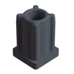 20x20 Mm Plastik Rotil Gövdesi M8 Gri-1.jpg