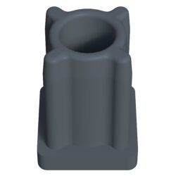 20x20 Mm Plastik Rotil Gövdesi M8 Gri-4.jpg