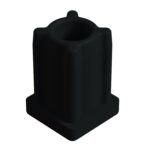 20x20 Mm Plastik Rotil Gövdesi M8 Siyah-1.jpg