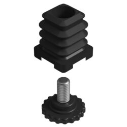 25x25 Mm Kademeli Gizli Ayarlı Profil Pabucu Siyah-4.jpg