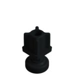 30x30 Mm Plastik 6 Köşe Rotil Ayak M10 - Profil Ayağı Tezgah Ayarlı Ayak Siyah-1.jpg