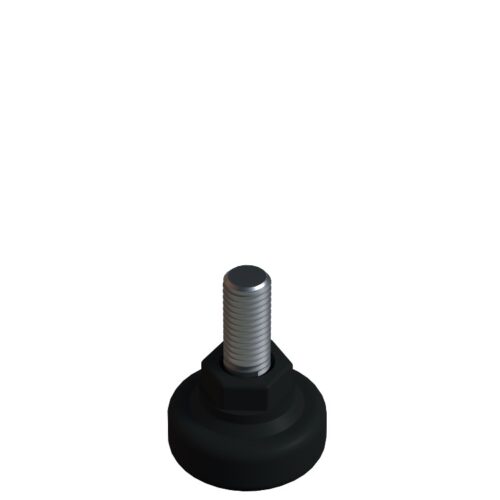 30x30 Mm Plastik 6 Köşe Rotil Ayak M10 - Profil Ayağı Tezgah Ayarlı Ayak Siyah-2.jpg