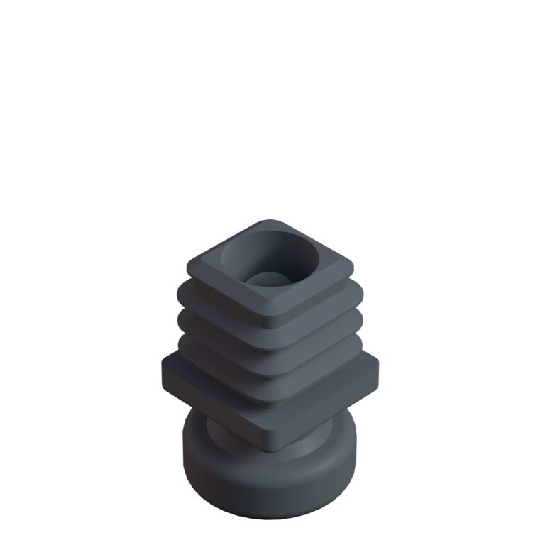 30x30 Mm Kademeli Plastik Rotil Ayak - Profil Ayağı Tezgah Ayarlı Ayak Antrasit Gri Ral7035-1.jpg