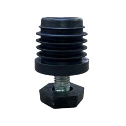 32 Mm Kademeli Plastik Rotil Ayak M10 - Boru Profil Ayağı Tezgah Ayarlı Ayak Siyah-1.jpg