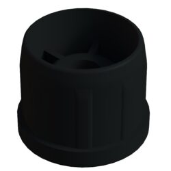 38 Mm Plastik Rotil Gövdesi M8 Siyah-1.jpg