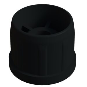 38 Mm Plastik Rotil Gövdesi M8 Siyah-1.jpg