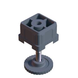 40x40 Mm Gizli Ayarlı Profil Pabucu Gri-1.jpg