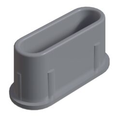 16x40 Mm Elips Profil Tapası Ral7035-1.jpg