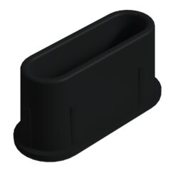 16x40 Mm Elips Profil Tapası Siyah-1.jpg