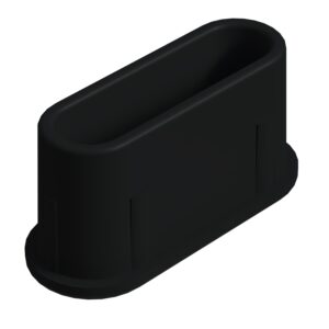 16x40 Mm Elips Profil Tapası Siyah-1.jpg