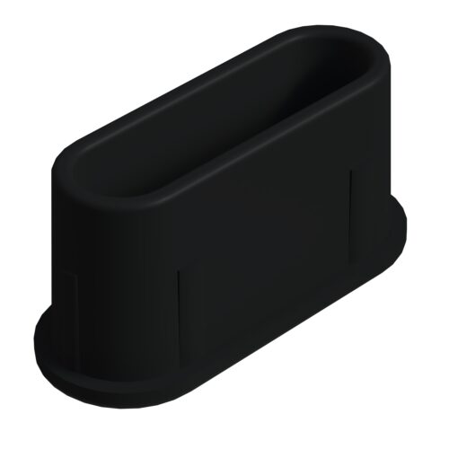 16x40 Mm Elips Profil Tapası Siyah-1.jpg