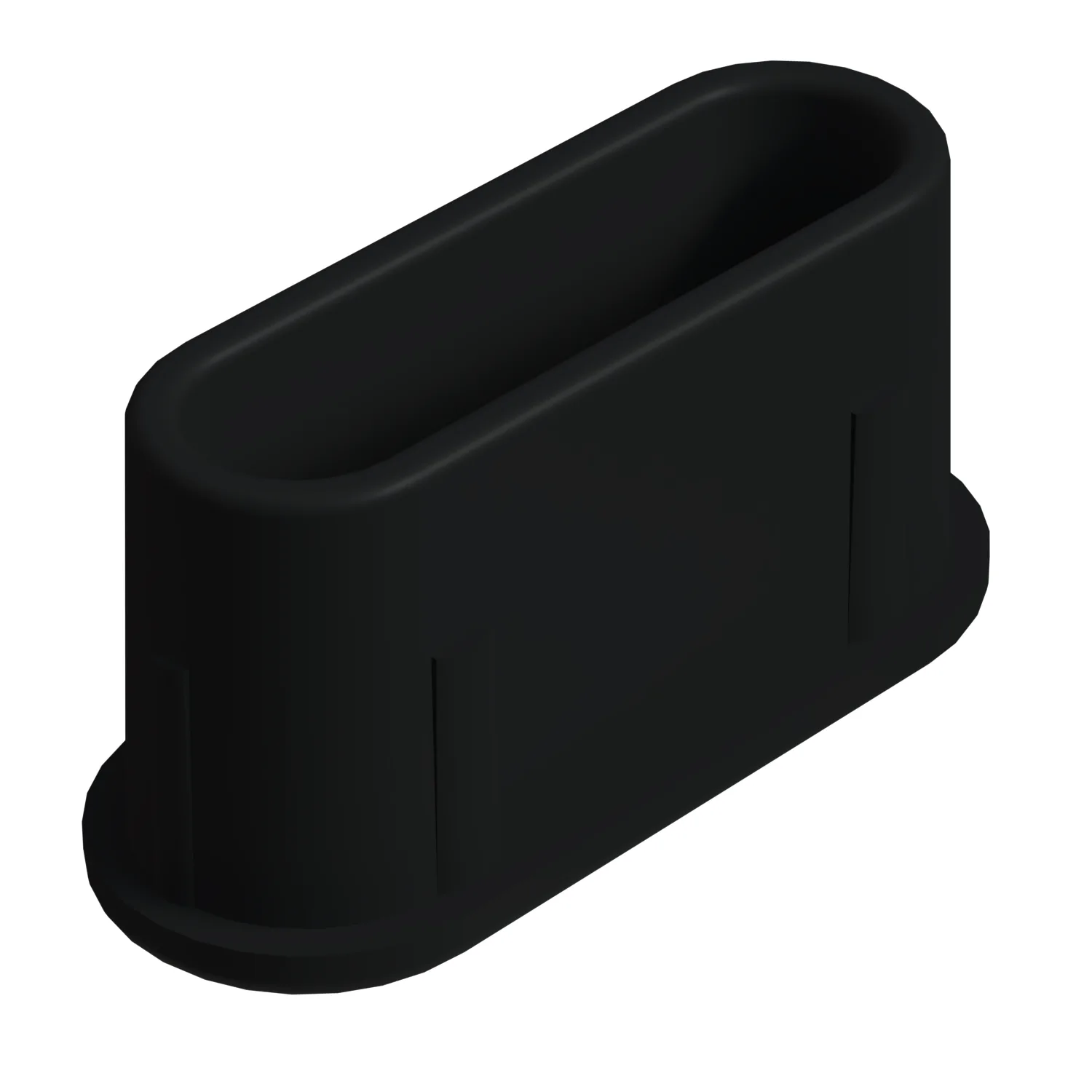 16x40 Mm Elips Profil Tapası Siyah-1.jpg