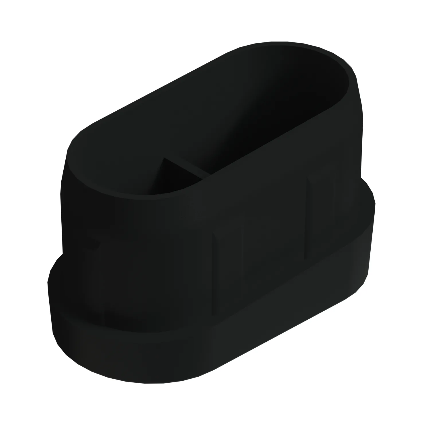 25x50 Mm Elips 5 Derece Profil Tapası 1.5 Mm Siyah-1.jpg