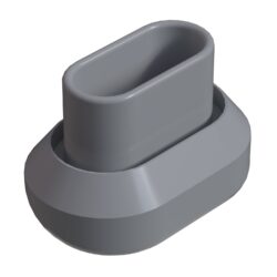 25x50 Mm Elips Profil Tapası 1.5 Mm Ral 7035-1.jpg