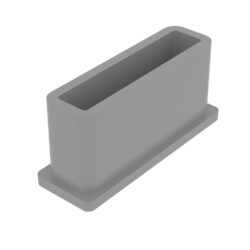 10x30 Mm Düz İç Profil Tapası Ral7035-1.jpg