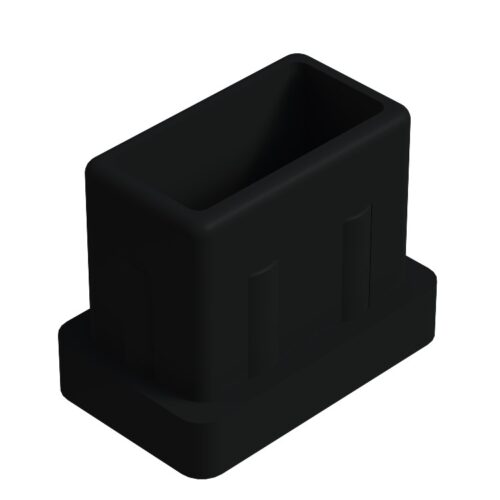 15x25 Mm Düz İç Profil Tapası Siyah-1.jpg