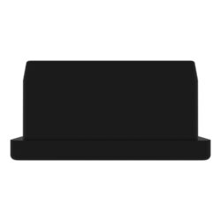 20x40 Mm Düz İç Profil Tapası Siyah-2.jpg