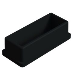 30x70 Mm Düz İç Profil Tapası Siyah-1.jpg