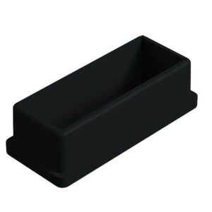 30x70 Mm Düz İç Profil Tapası Siyah-1.jpg