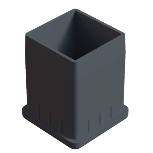 40x40 Mm Düz İç Profil Tapası 2 Mm Uzun Ral7035-1.jpg