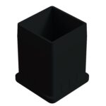 40x40 Mm Düz İç Profil Tapası 2 Mm Uzun Siyah-1.jpg