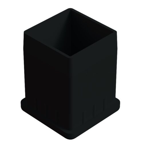 40x40 Mm Düz İç Profil Tapası 2 Mm Uzun Siyah-1.jpg