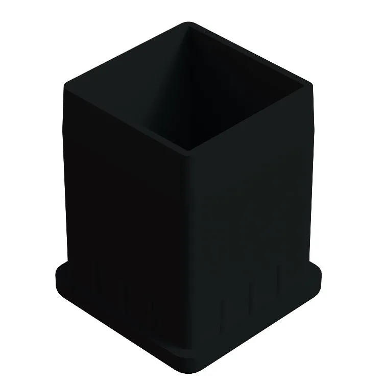 40x40 Mm Düz İç Profil Tapası 2 Mm Uzun Siyah-1.jpg