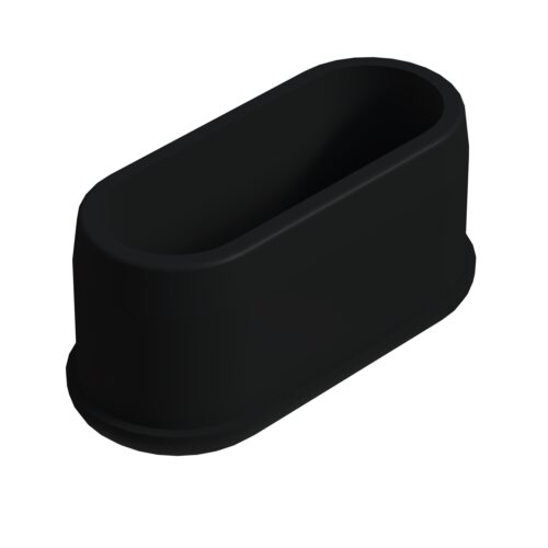 16x36 Mm Elips Profil Tapası Siyah-1.jpg