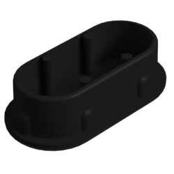 25x50 Mm Elips Profil Tapası 1.2 Mm Siyah-1.jpg