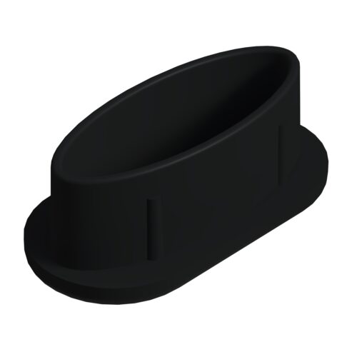 20x40 Mm Elips Kedi Gözü Profil Tapası Siyah-1.jpg