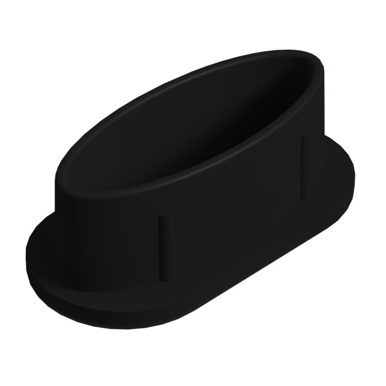 20x40 Mm Elips Kedi Gözü Profil Tapası Siyah-1.jpg