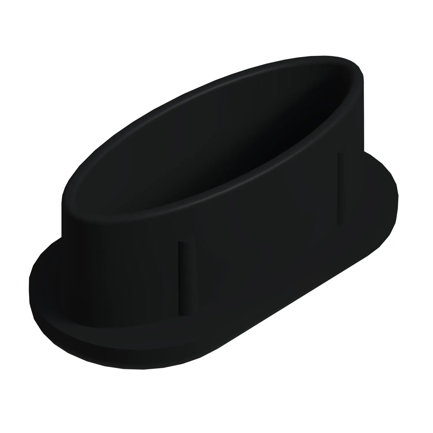 20x40 Mm Elips Kedi Gözü Profil Tapası Siyah-1.jpg