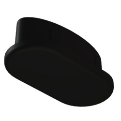 20x40 Mm Elips Kedi Gözü Profil Tapası Siyah-3.jpg