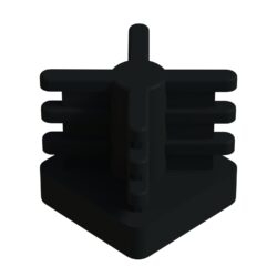 20x20 Mm İç Kelebek Profil Tapası Siyah-1.jpg