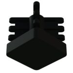 20x20 Mm İç Kelebek Profil Tapası Siyah-3.jpg