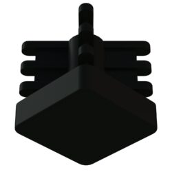 20x20 Mm İç Kelebek Profil Tapası Siyah-3.jpg