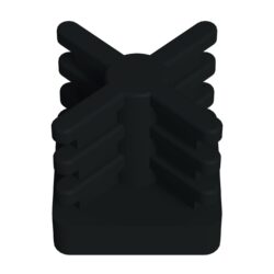 20x20 Mm İç Kelebek Profil Tapası Siyah-4.jpg