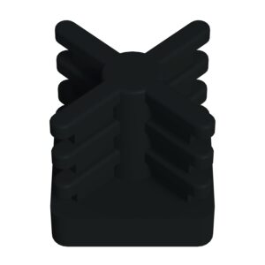 20x20 Mm İç Kelebek Profil Tapası Siyah-4.jpg