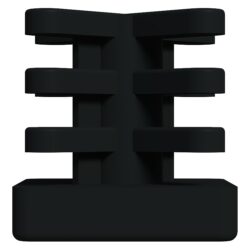 25x25 Mm İç Kelebek Profil Tapası Siyah-2.jpg