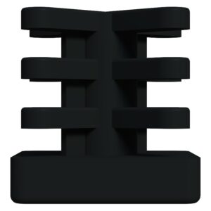 25x25 Mm İç Kelebek Profil Tapası Siyah-2.jpg