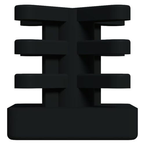25x25 Mm İç Kelebek Profil Tapası Siyah-2.jpg