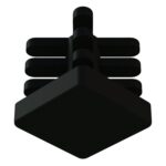 25x25 Mm İç Kelebek Profil Tapası Siyah-3.jpg