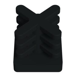 25x25 Mm İç Kelebek Profil Tapası Siyah-4.jpg